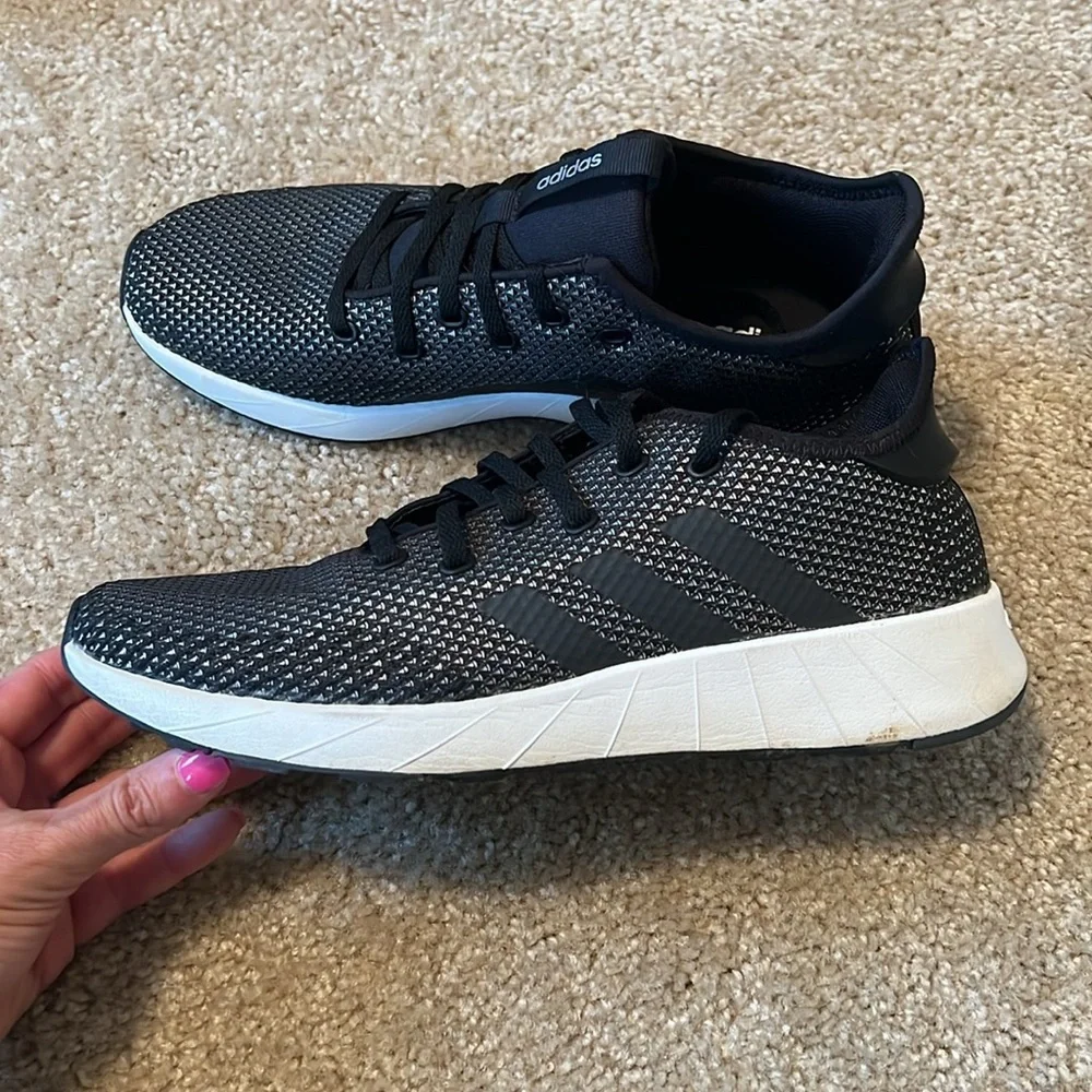 Adidas men’s ortholite float cloud foam black white sneaker low top size 9 shoe